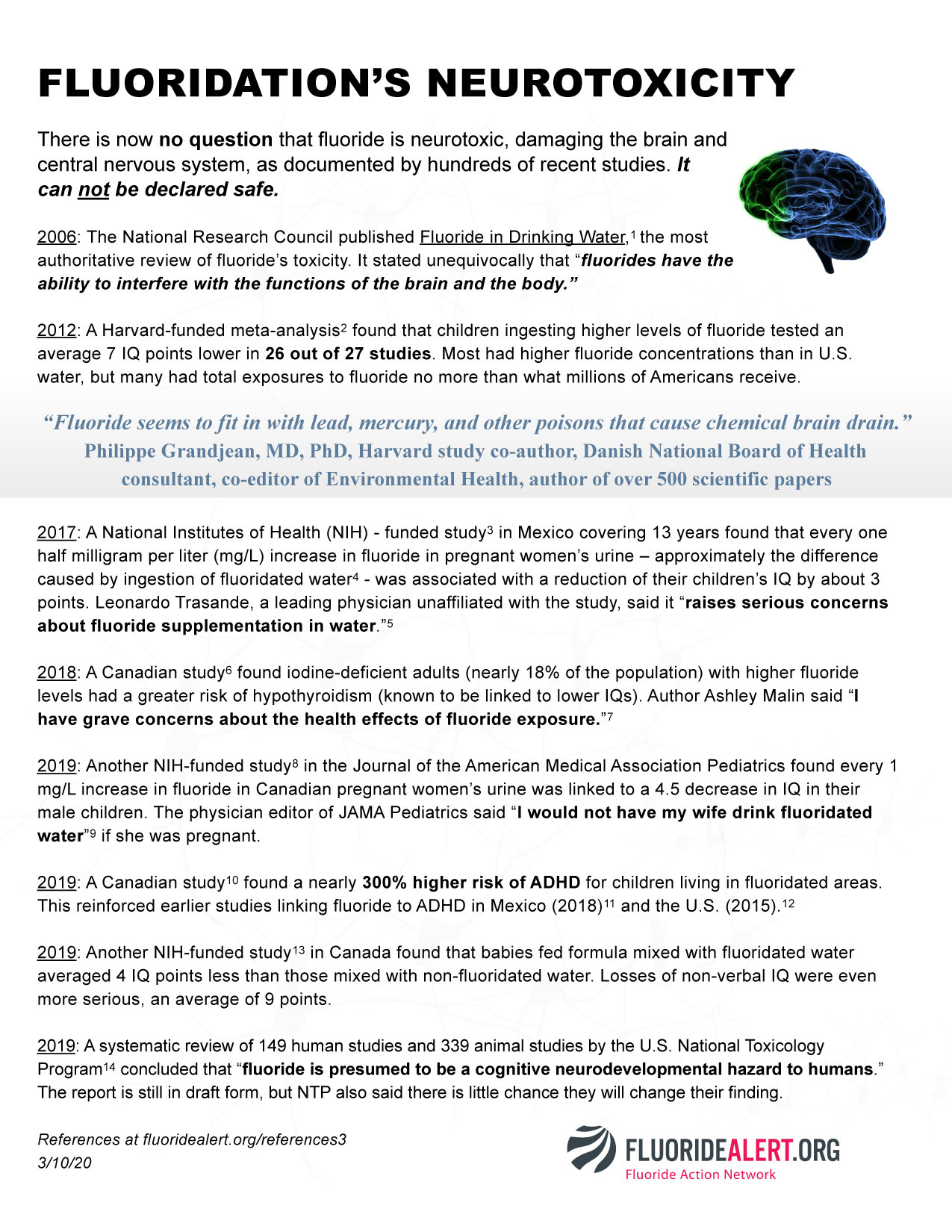 FLUORIDE NEUROTOXICITY